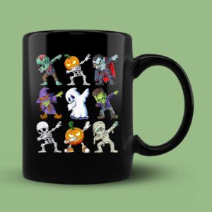 Dabbing Halloween Boys Skeleton Zombie Scary Mug