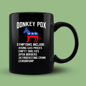 Donkey Pox Conservative Republican Anti Biden Donkeypox Mug