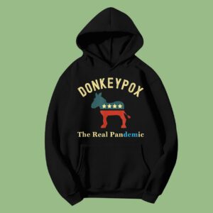 Funny Conservative Republican Anti Biden Donkey Pox Hoodie