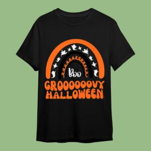 Funny Halloween Rainbow Groovy Halloween T-Shirt