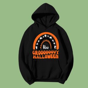 Funny Halloween Rainbow Groovy Halloween Hoodie