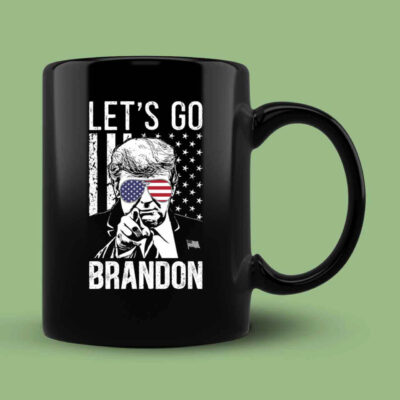Funy Let's Go Brandon Trump Vintage US Flag Mug