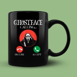 Ghostface Calling Halloween Funny Mug