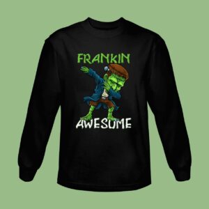 Halloween Frankin Awesome Dabbing Boys Sweatshirt