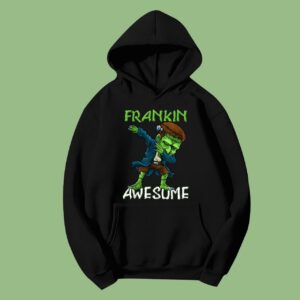 Halloween Frankin Awesome Dabbing Boys Hoodie