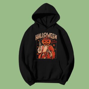 Halloween Is My Religion Pumpkin Skull Gift Hoodie