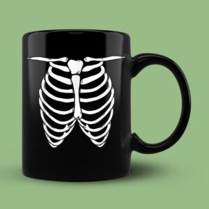 Halloween Skeleton Torso Mug