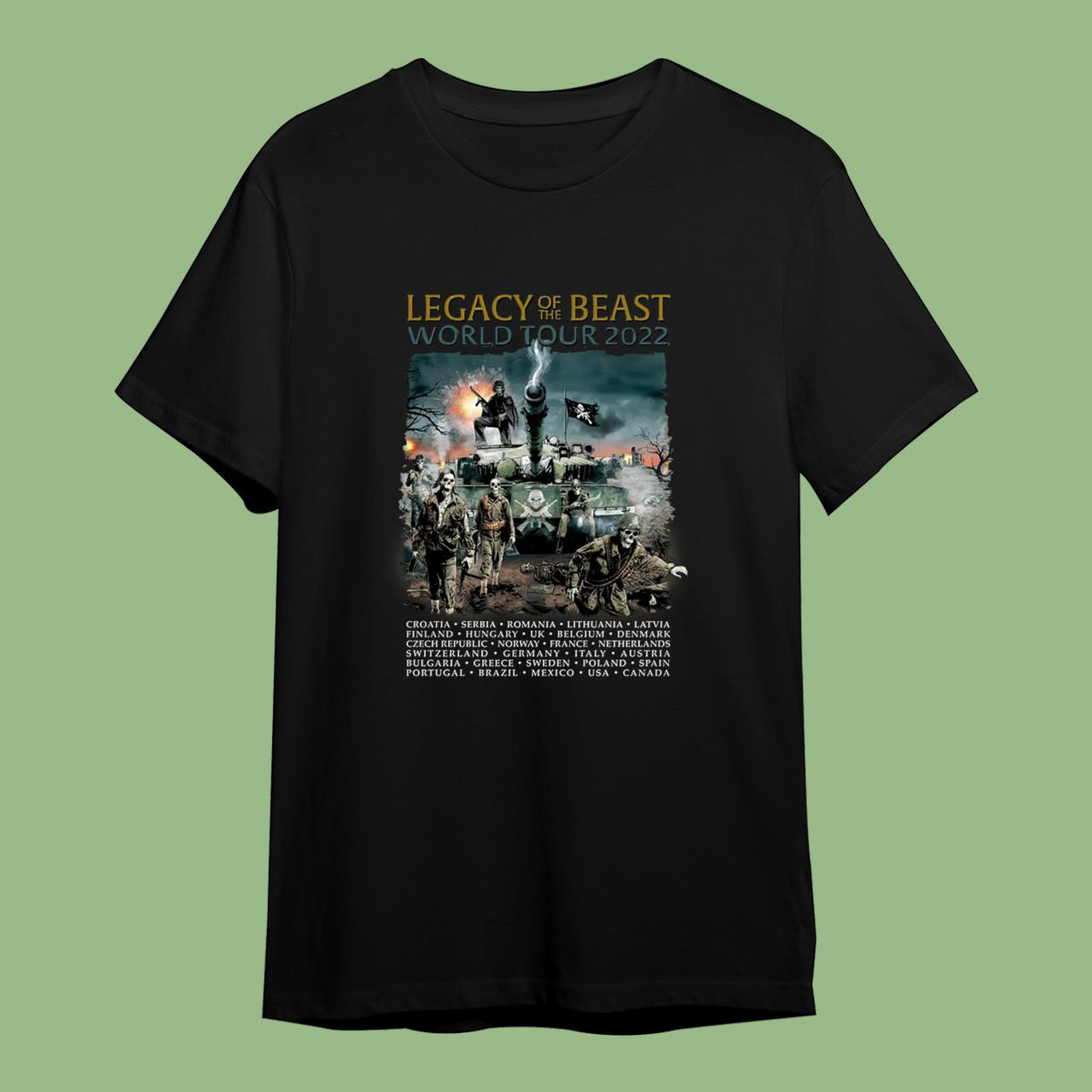 Iron Maiden Aces High 2022 Tour T-Shirt
