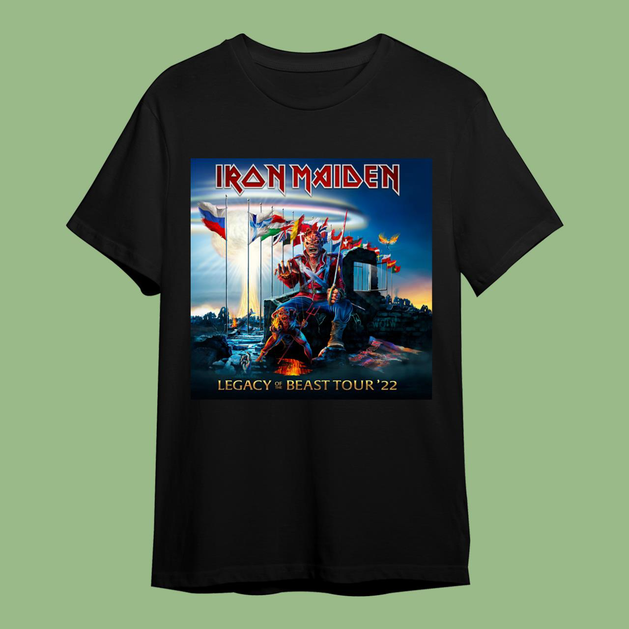 Iron Maiden Legacy Of The Beast Tour 2022 T-Shirt