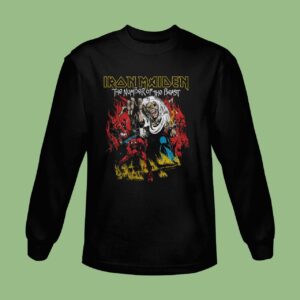 Iron Maiden Number Of The Beast 666 Black Sweatshirt