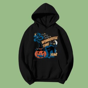 It's the Most Wonderful Time Of The Year Black Cat Halloween Hoodie