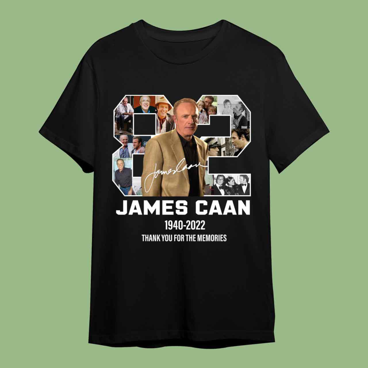 James Caan Actor 82Th Anniversary Signature Thank You Tee Shirt