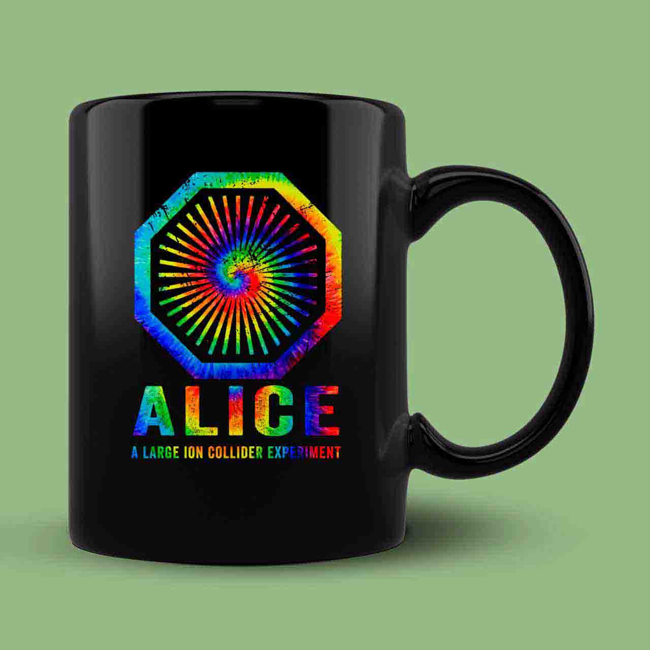 Large Hadron Collider Alice Tie Dye Mug