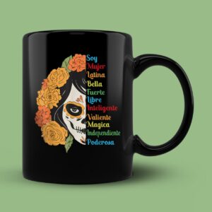 Latina Woman Soy Mujer Bella Fuerte Inteligente Valiente Mug