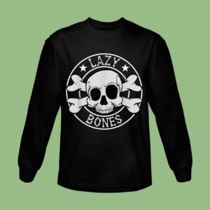 Lazy Bones Skeleton Halloween Costume Horror Movies Sweatshirt