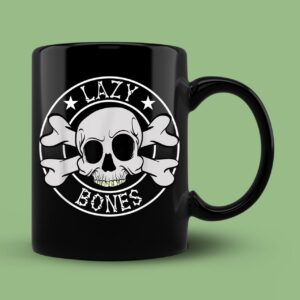 Lazy Bones Skeleton Halloween Costume Horror Movies Mug