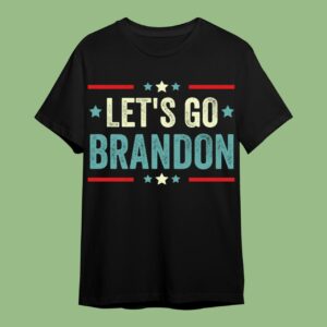 Let's Go Brandon Conservative Anti Liberal US Flag T-Shirt