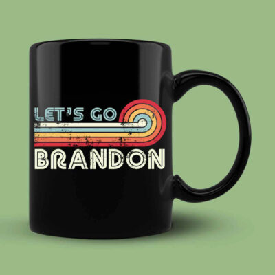 Let's Go Brandon Vintage Sunset Funny Meme Gift Mug