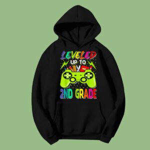 Leveled Up To 2nd Grade Gamer Back To School Hoodie