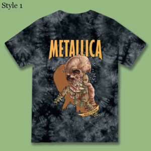 Metallica Fixxxer Vintage Shirt Tie Dye Black