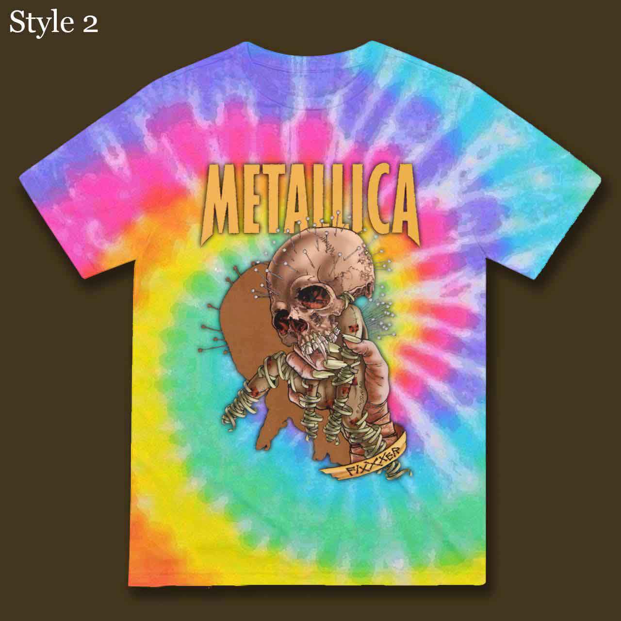 Metallica Fixxxer Vintage Shirt Tie Dye