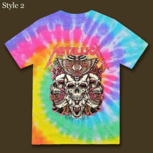 Metallica Worldwired 2019 Tour T-Shirt Tie Dye