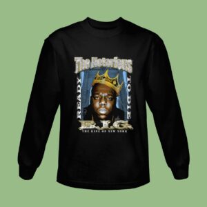 Mister Tee Mens Biggie Smalls Crown Oversize Sweatshirt