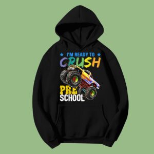 Monster Truck Back to School Boys Hoodie