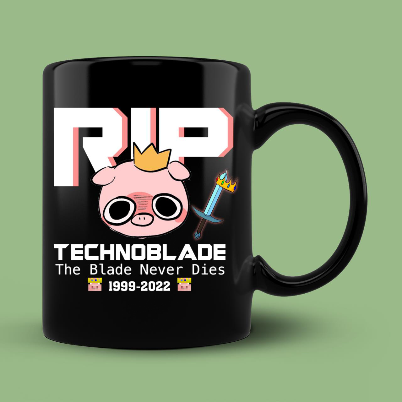 RIP Technoblade The Blade Never Dies Mug