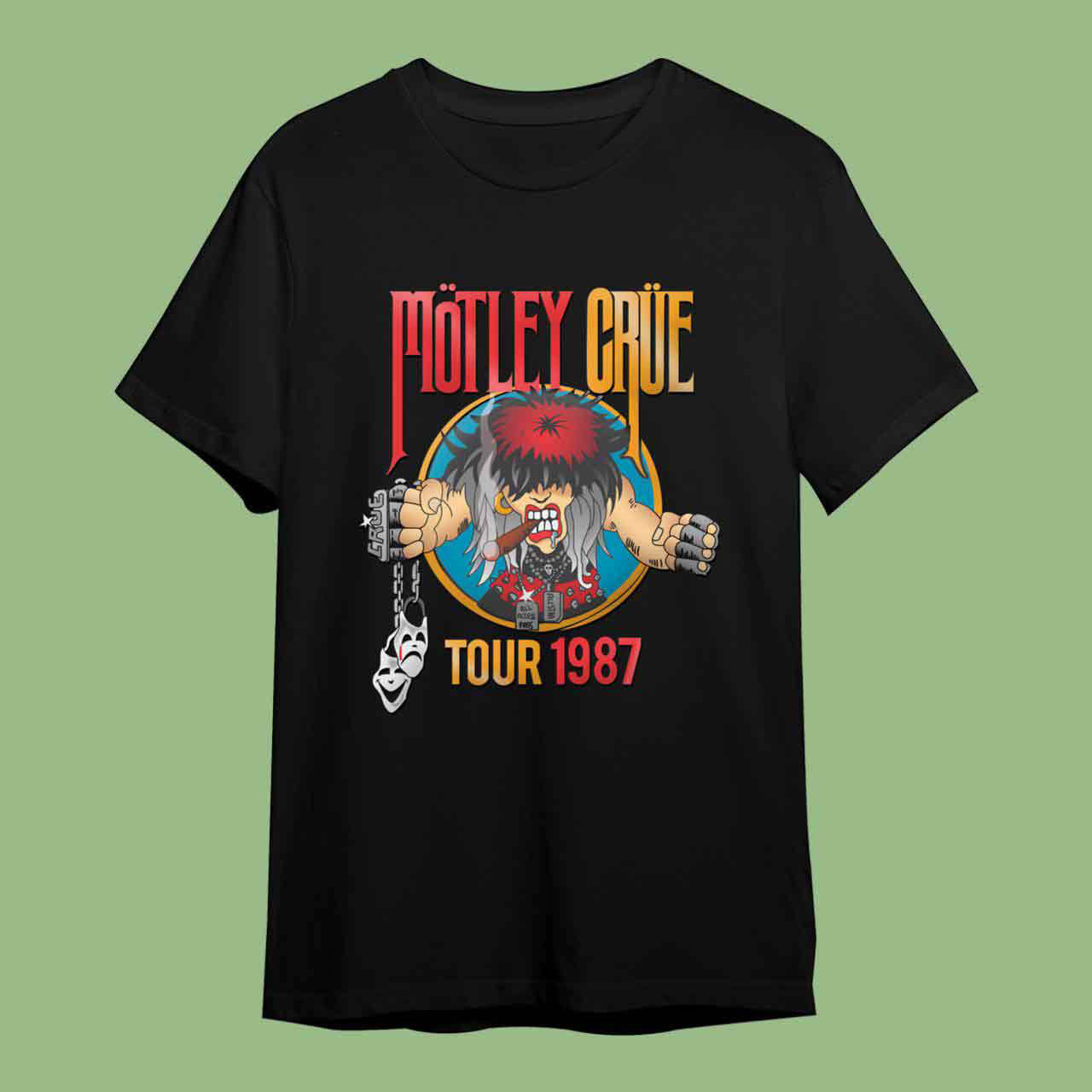 Replicated Motley Crue Tour 1987 Shirt