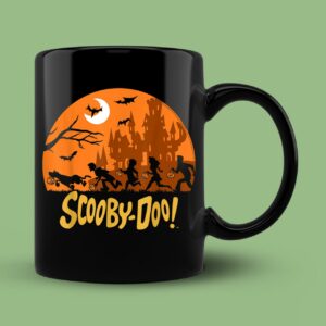 Scooby Doo The Gang Halloween Silhouette Logo Mug