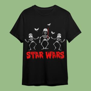 Star Wars Halloween Darth Vader & Stormtroopers Skeletons T-Shirt