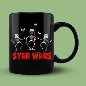 Star Wars Halloween Darth Vader & Stormtroopers Skeletons Mug