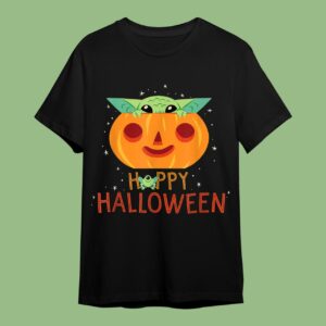 Star Wars The Mandalorian Grogu Happy Halloween T-Shirt