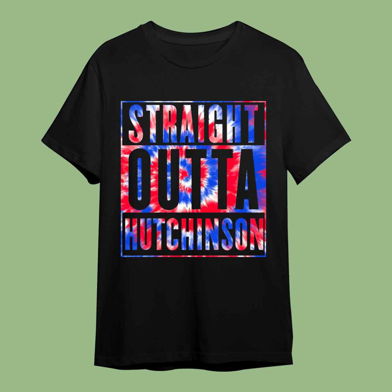 Straight Outta Cassidy Hutchison Tie Dye American Flag T-Shirt