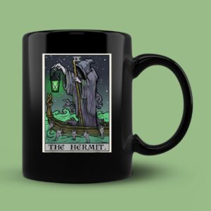 The Hermit Tarot Card Gothic Halloween Mug