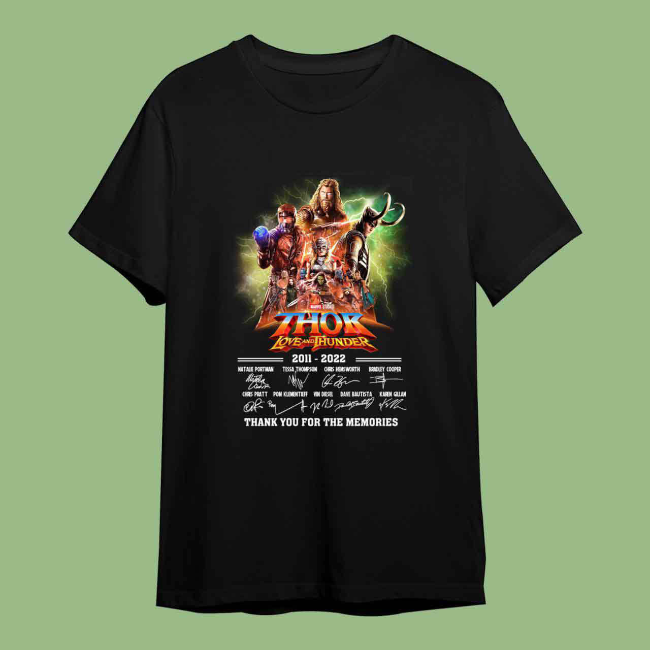 Thor Love And Thunder Thank You For The Memories Shirt