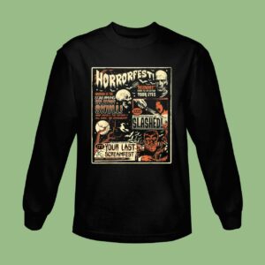 Vintage Horrorfest Movie Poste Halloween Sweatshirt