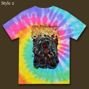 Vintage Suicide Silence The Suffering Shirt Tie Dye Rainbow