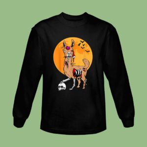 Zombie Llama Funny Halloween Costume Sweatshirt