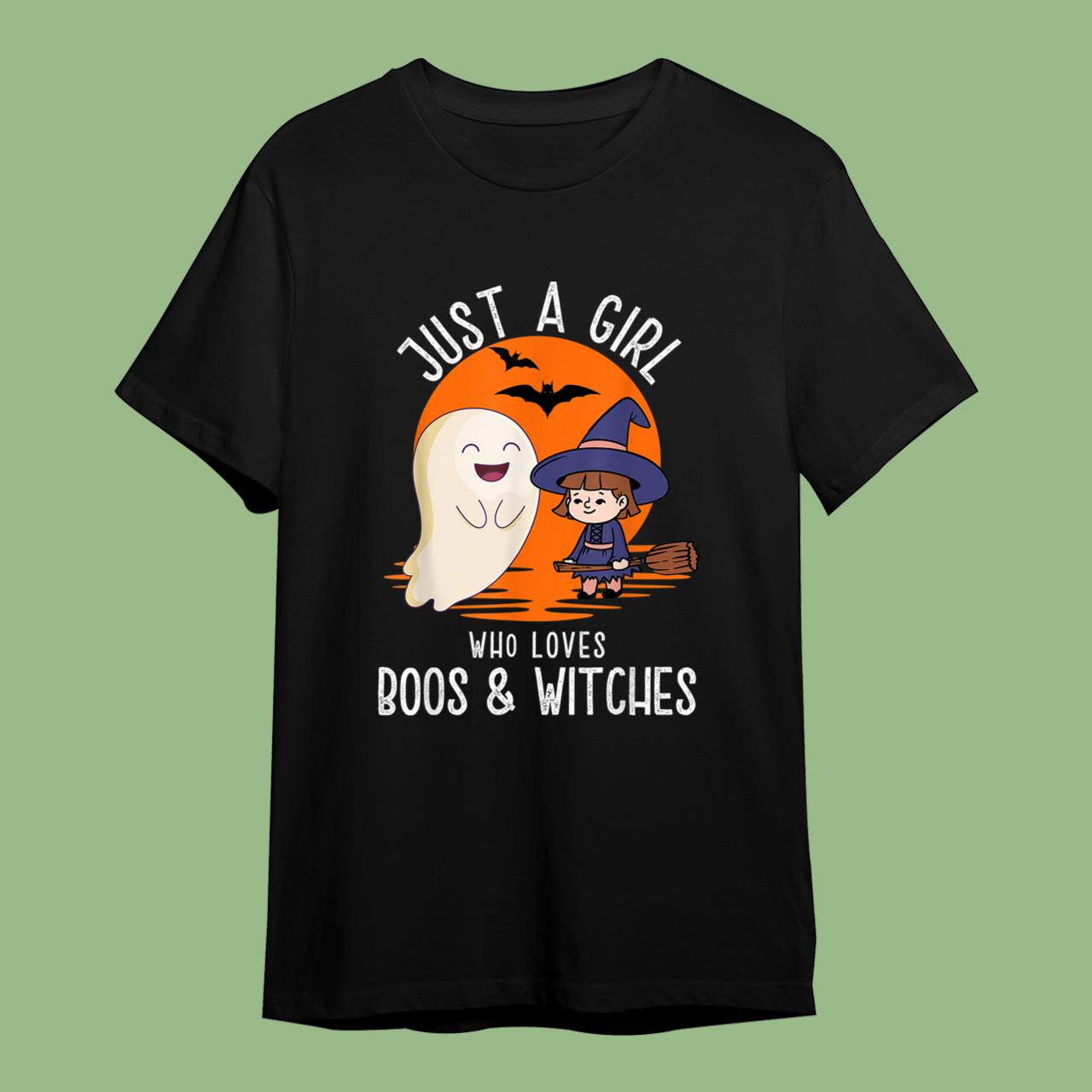 Cute Halloween Boos And Witches T-Shirt