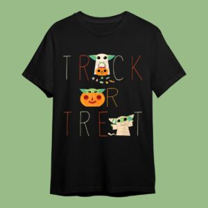 The Mandalorian Grogu Trick or Treat Halloween T-Shirt