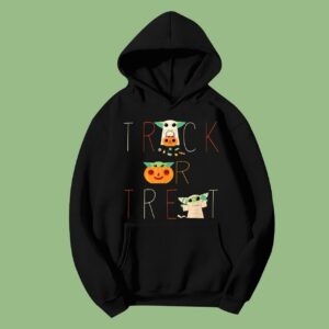 The Mandalorian Grogu Trick or Treat Halloween Hoodie