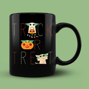 The Mandalorian Grogu Trick or Treat Halloween Mug