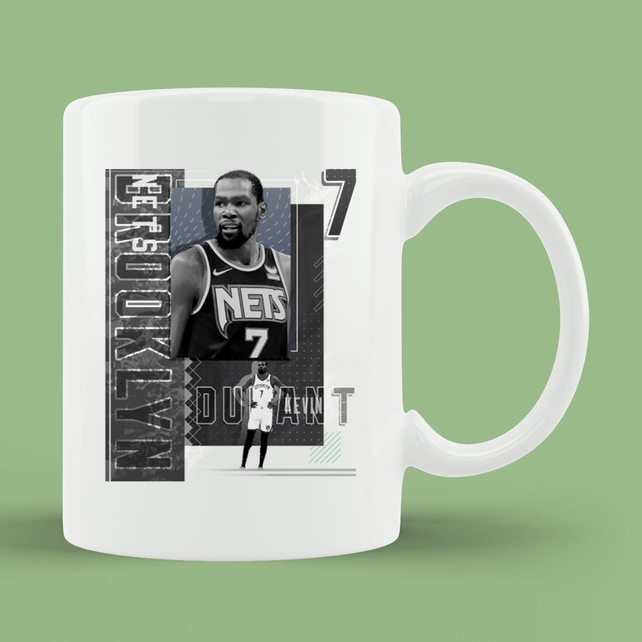 Kevin Durant Basketball Paper Poster Nets 2 Mug