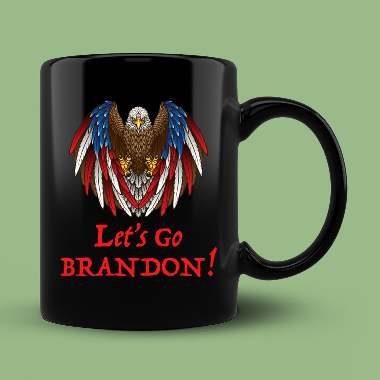 Let's Go Brandon Eagle Mugs