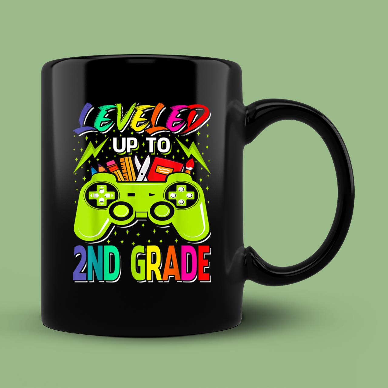 Leveled Up To 2nd Grade Gamer Back To School Mug