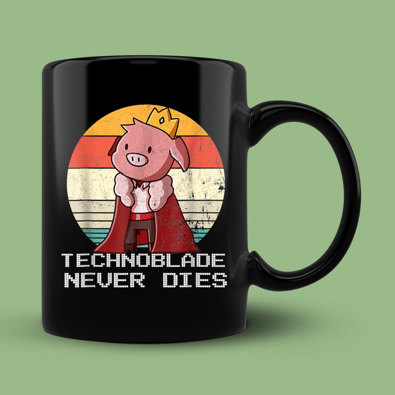 Retro Style Technoblade Merch Cosplay Classic Mug