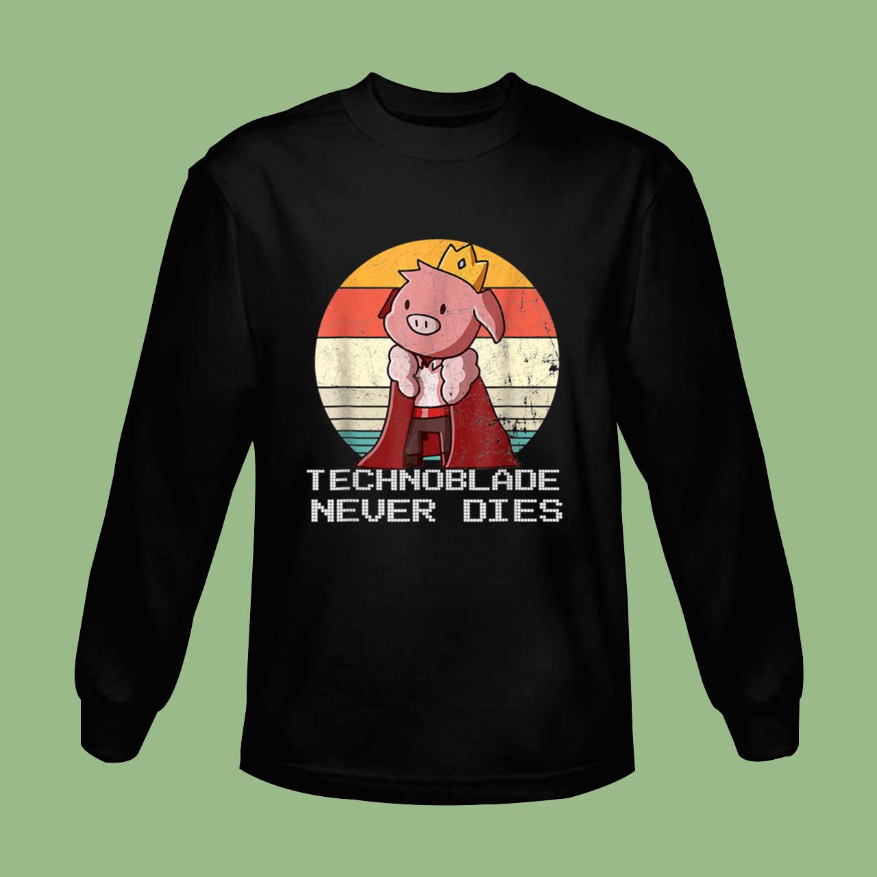 Technoblade Never Dies Shirt Retro Style Technoblade Shirt 