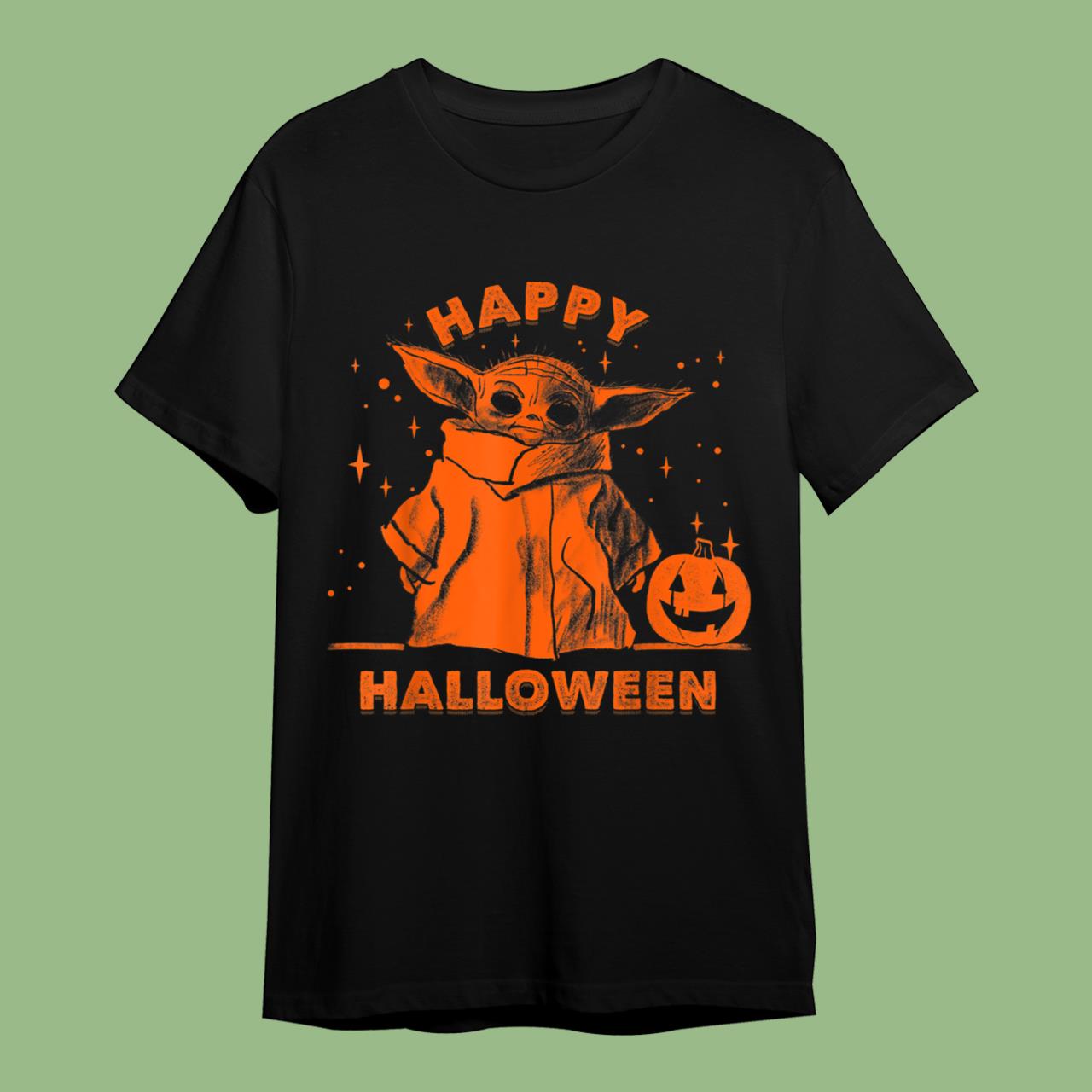 Star Wars The Mandalorian The Child Happy Halloween T-Shirt